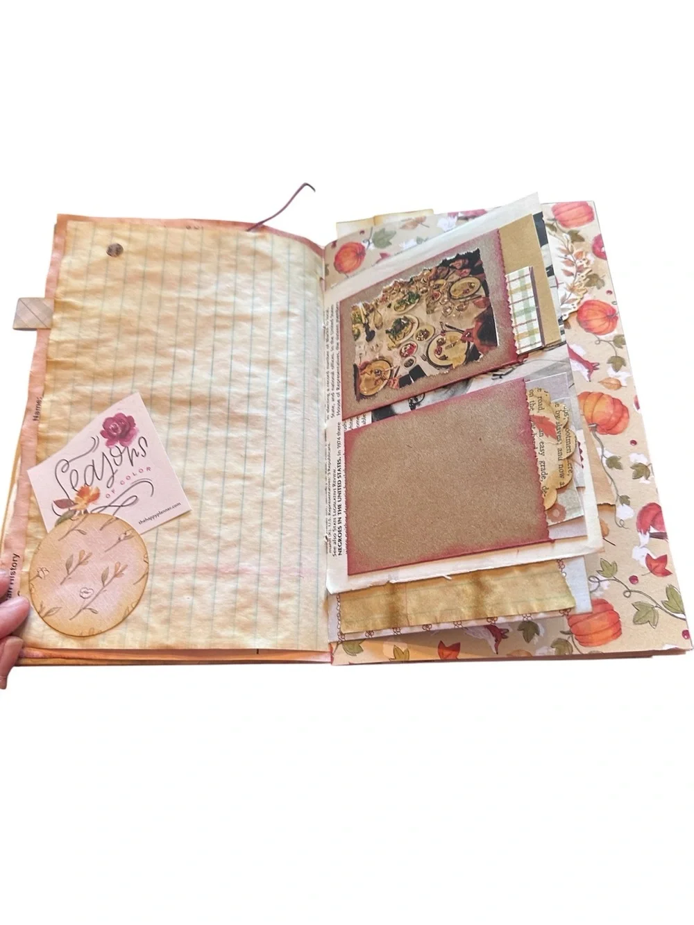 Handmade Junk Journal Fall Theme One of a Kind!